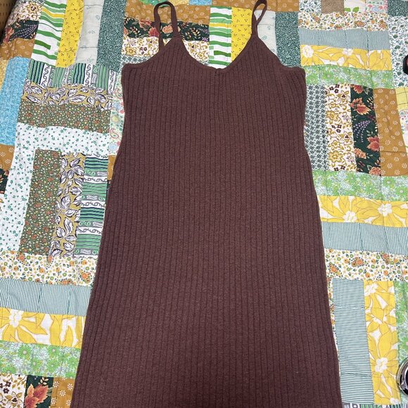 7 for All Mankind Sweater Dress Set in Chocolate Brown - Picture 1 of 12